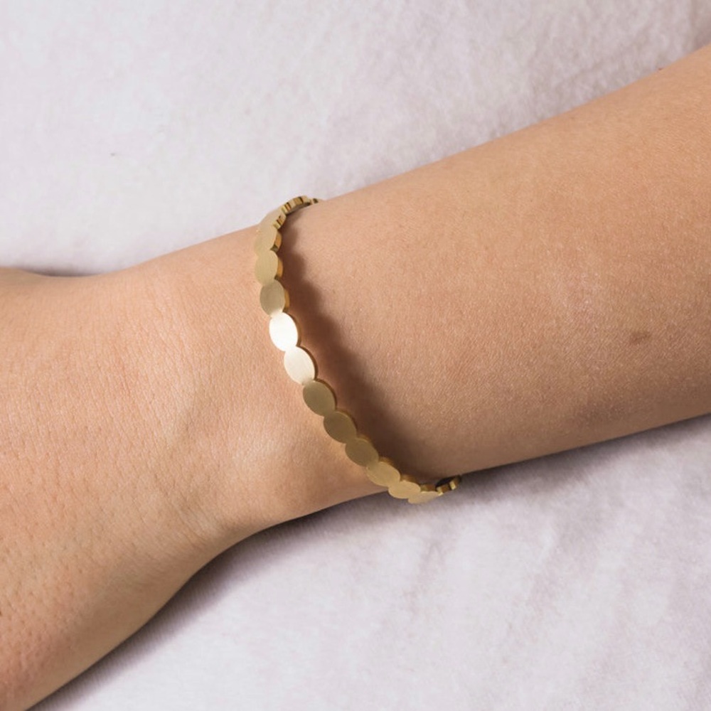 Open Edit Ellipse Cuff Bracelet - Picture 10 of 12